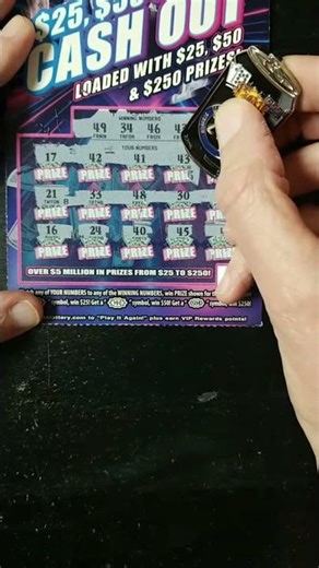 Nice win on $5 Ticket from Last Night's live stream! #lottery