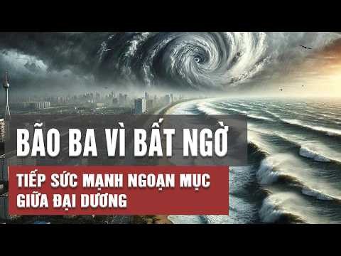 Toàn cảnh: Bão Ba Vì vừa có màn "tiếp nhiên liệu" ngoạn mục ngay giữa đại dương