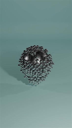 Satisfying Magnet Simulation Made In Blender 3D! #fyp #CapCut