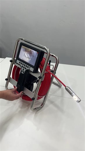 23mm dual lens camera waterproof sewer inspection camera, pan 360 degree rotation