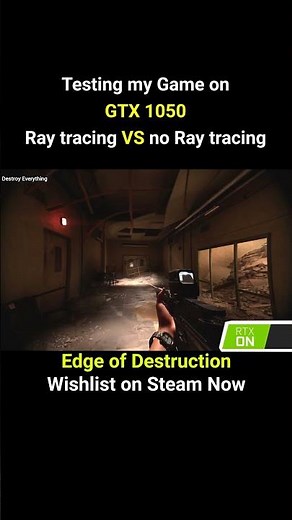 Testing Ray tracing in My Game on GTX 1050