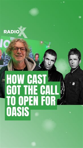 Radio X on Instagram: "John Power on how CAST got the call to open for Oasis this summer! Britpop Boxing Day with John Power sees the @castbandofficial frontman looking back on a fantastic year of music, including his own band's memorable support slot on the Oasis Live '25 Tour. Listen live on Boxing Day between 12 and 2pm or catch up @GlobalPlayer"