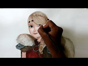 how to draw astrid from how to train your dragon 2