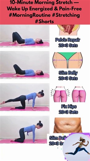 10 Minute Morning Stretch — Wake Up Energized & Pain Free #MorningRoutine #Stretching #Shorts