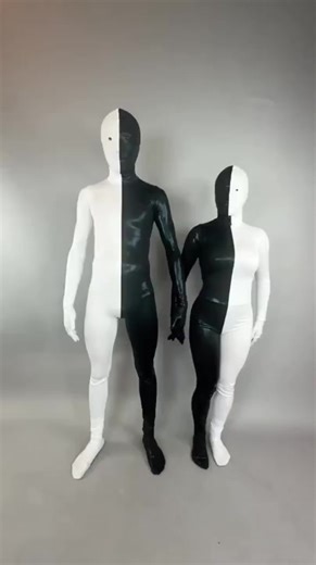 Elegant Blak and White Costume for Gymnast and Halloween