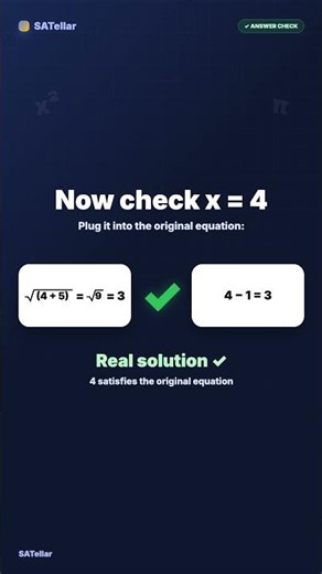 The SAT Radical Equation 99% Get Wrong