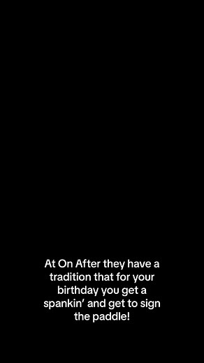 Birthday Spankings Tradition for Toni