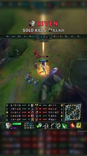 Riven SOLO KILLS Illaoi | TW Master Patch 26.18 #shorts