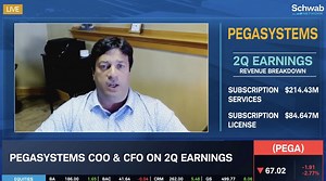 📈 $PEGA has rallied 13% since yesterday’s earnings and is up over 40% YTD 📈 ☁️ Pegasystems COO & CFO Ken Stillwell speaks to the Q2 numbers and where the software company’s incremental growth is coming from: | Schwab Network