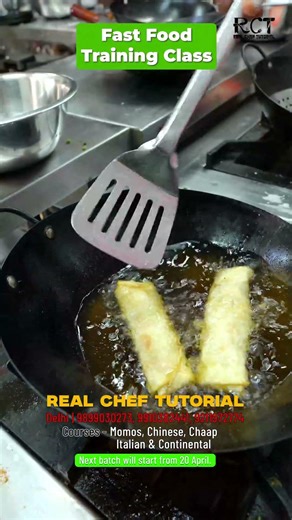 Fast food training class delhi 🧑‍🍳 | #chickenlollipop #cookingclass #trending #momosclass