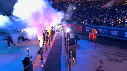 The full Boston Bruins and Tampa Bay Lightning NHL Stadium Series intros 🏴‍☠️ | SportsCenter