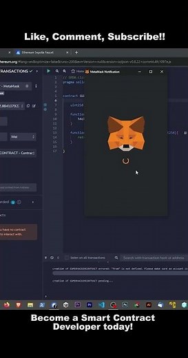 How to deploy smart contracts to Sepolia in Remix! #eth #solidity #smartcontract #remix #web3 #code