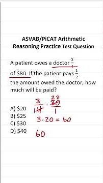 Multiplying Fractions: ASVAB/PiCAT Arithmetic Reasoning Practice Test Q #acetheasvab #grammarhero