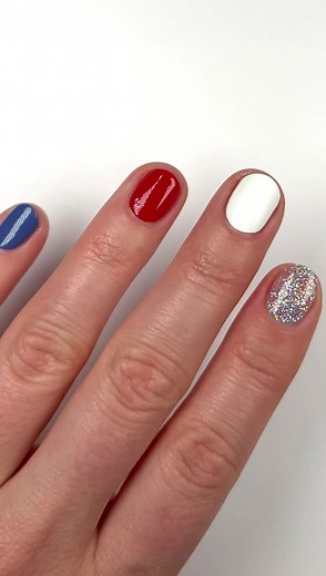 6.3K views · 17 reactions | Get these festive four for $32 & learn how to create a firework nail look on our stories now! | Olive & June | Facebook