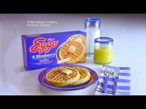 Blueberry Eggo "WAFFLES" Commercial (1993)