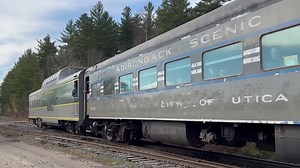 174K views · 10K reactions | The Adirondack Railroad passes through Sabattis on Sunday, October 16th, 2022 on its way north to Tupper Lake. This inaugural run of the High Peaks Limited originated in Utica traveling to Tupper Lake and back for a scenic round trip. This is the first passenger train to travel to Tupper Lake since 1981. | Long Lake | Facebook