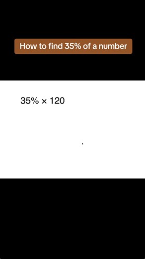 How to find 35% of a number #family #children #mathstutorial #primaryschool