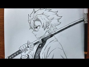 How To Draw Sanemi Shinazugawa || Easy Demon Slayer Drawing Tutorial