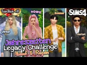 Die Sims 4: Jahreszeiten Legacy Challenge ❄️☀️🌷🍁 Regeln & Ablauf Deutsch