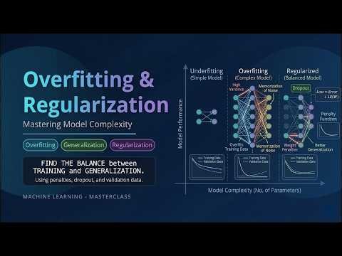 Overfitting & Regularization Explained Visually — Why ML Models Fail in Production