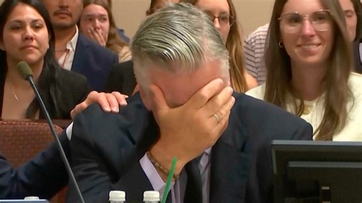 Actor Alec Baldwin broke down in tears as the judge ruled that the case was dismissed