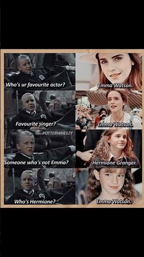 Title:Draco Malfoy’s Biggest Weakness? Emma Watson 😂⚡ | Harry Potter Meme Edit
