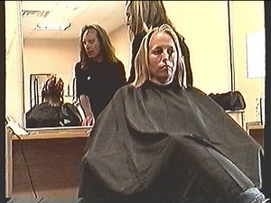 Jamie Gets Her Haircut Short .