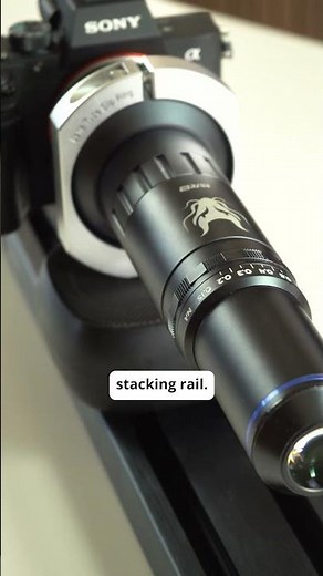 Micro Photography Setup with automated focus stacking