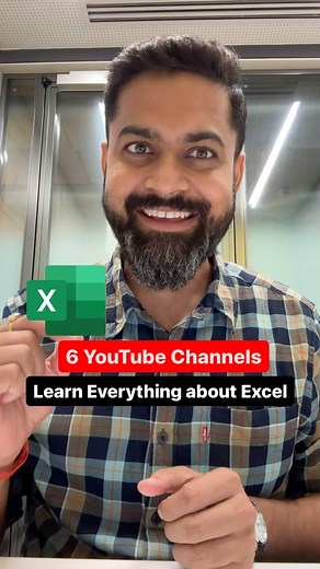 Ashish K. Singh | Personal & Career Growth Consultant on Instagram: "6 YouTube Channels to learn everything around MS Excel ✅👇 1. Leila Gharani - https://www.youtube.com/channel/UCJtUOos_MwJa_Ewii-R3cJA 2. ExcellsFun - https://www.youtube.com/@excelisfun 3. Excel Campus - https://www.youtube.com/@ExcelCampus 4. Chandoo - https://www.youtube.com/@chandoo_ 5. MyOnlineTrainingHub - https://www.youtube.com/@MyOnlineTrainingHub 6. Learnit Training - https://www.youtube.com/@LearnitTraining Follow @t