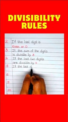 Divisibility Rules Made Easy | Learn Math with Fun