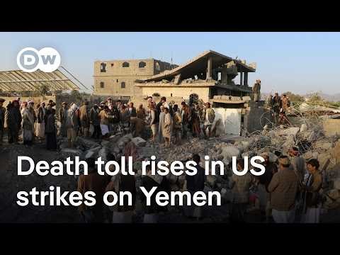 Houthis condemn deadly US bombardment of Yemen as a 'war crime' and promise retaliation | DW News