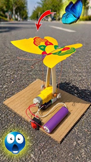 making butterfly design gear motor project #viral #science #project #shorts