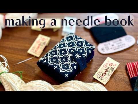 A Handmade Needle Book with Sashiko