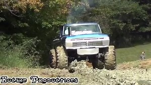Balls Deep Diesel Mud Bogger Video | 4wd Diesel Truck Pullers