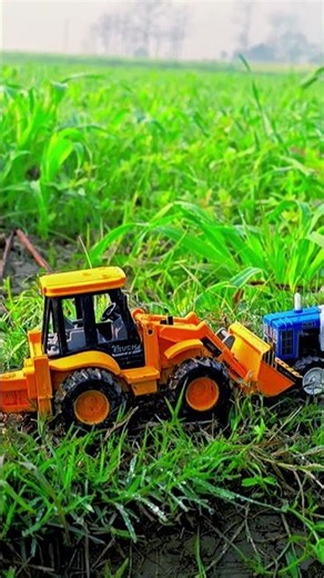 jcb vs tractor #video #youtubeshort #viralshot