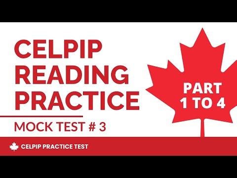 CELPIP General Reading Practice Test 2026 (Part 1 to 4) - Mock Test # 3