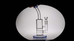 Save Big on Bulk Tall Glass Hookah Bong SAML 23 24cm Tall Heavy Glass Bong Hookahs Inline Perc Water Pipes Honeycomb Bubbler Joint Size 14.4mm And 18.8mm PG3056 | Best Deals on DHgate