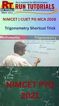 Trigonometry Shortcut Trick | Run Tutorials | varanasi