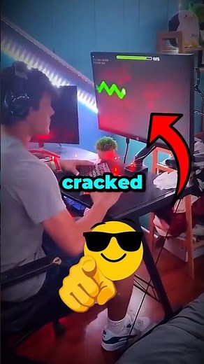 How To Get CRACKED At Geometry Dash! 😎 #geometrydash #shorts #gd