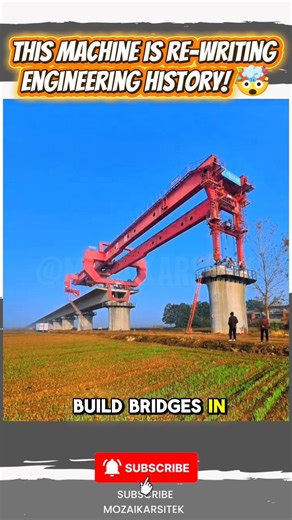 This Machine is Re-writing Engineering History! 🤯 #construction #Tech #IronMonster #BridgeBuilding