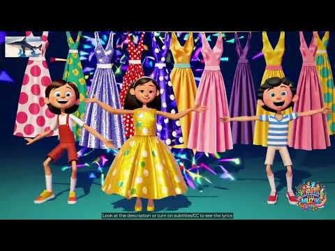 My Twirly Dress-Up Song 🎵 English Kids Song about Dresses 🎵 Objects Song #EKM