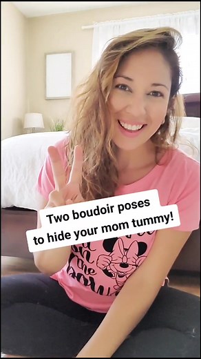 Are you self conscious about your middle? Try these poses! #boudoir #boudoirphotographer #howto #boudoirposing #ocboudoir #caboudoir #oc #fyp