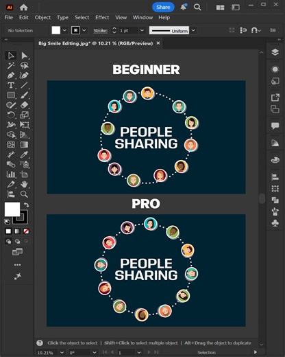 Adobe Illustrator 2026: Tips to place and align objects using the Objects on Path tool options! #bigsmileediting #adobe #Illustrator | Big Smile Editing