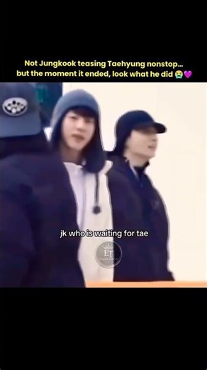 The way Jk kept teasing Tae… but how jk went to him first right after the game was over 🥺😭