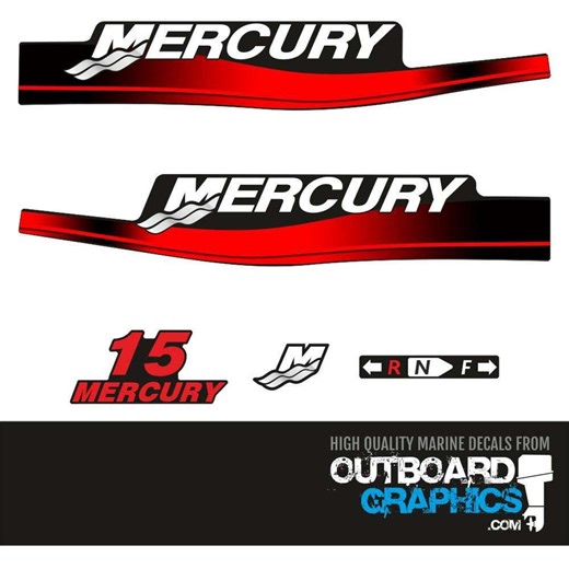 Mercury 15hp 2 Stroke Outboard Decals/sticker Kit (2003) Inc Resin Domed M Decal - Etsy