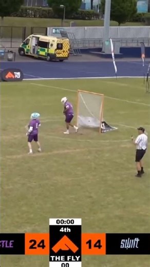 Another full-field goalie goal at The Fly 🤯 #Lacrosse #Sixes