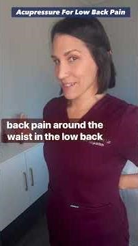 Do This Acupressure ANYWHERE to Relieve Back Pain!