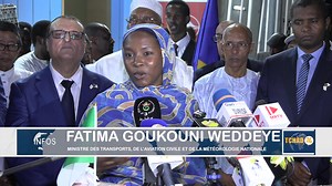 🟡🔵 Le premier vol officiel de #Air_Algérie a été lancé , hier le 21 octobre entre Alger et N’Djamena, par la ministre des Transports,de l'Aviation civile et de la Météorologie nationale, Fatima Goukouni Weddeye. Pour elle, l’ouverture de cette ligne constitue un véritable atout pour le renforcement des liens économiques entre les deux nations. #Ndjamena #Transports_aériens_au_Tchad Tchad24 | Tchad24