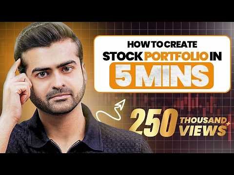 How to Make Stocks Portfolio in 5 minutes