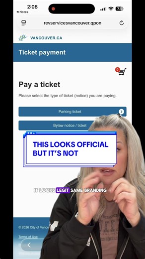 🚨 Scam Alert 🚨 This text looks official - but it’s not. Scammers are getting better at copying real government websites and using fear to rush you into paying. If something doesn’t add up - wrong city, strange website, pressure to act fast - pause. Verify first. Pay never. Share this so someone else doesn’t fall for it. #ScamAlert #smishing